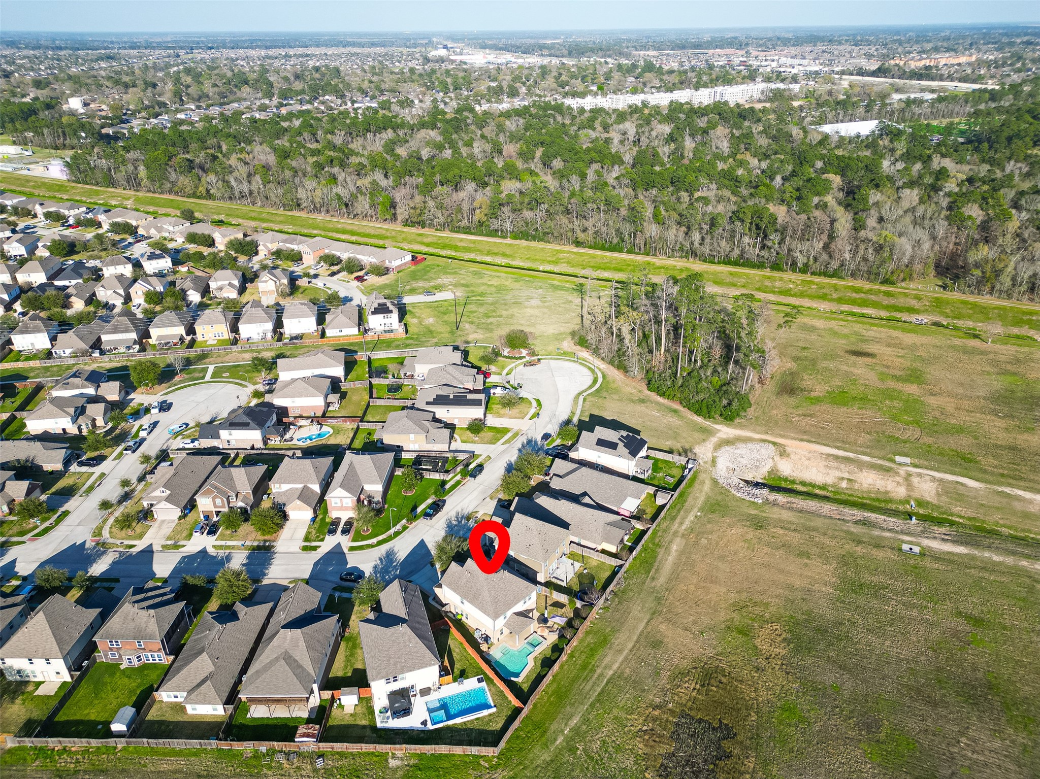 2672 Magnolia Fair Way Spring, TX 77386 - Photo 7 of 49 Enjoy ultimate privacy with unobstructed views—no backyard neighbors ever!