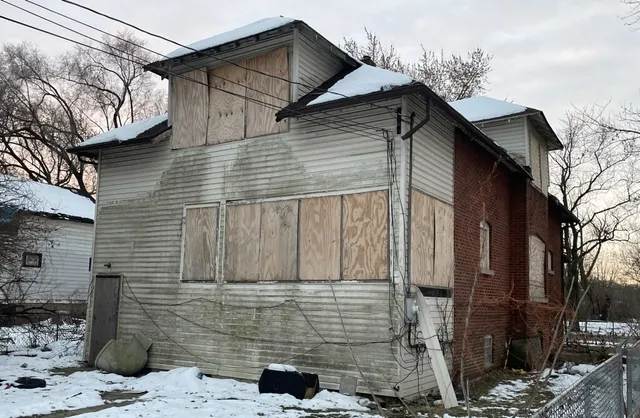 a view of a house with a window
