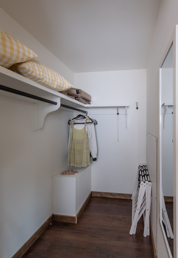588 Pinetree Road Blue Ridge, GA 30513 - Photo 19 of 54 a view of walk in closet with clothes and shoes