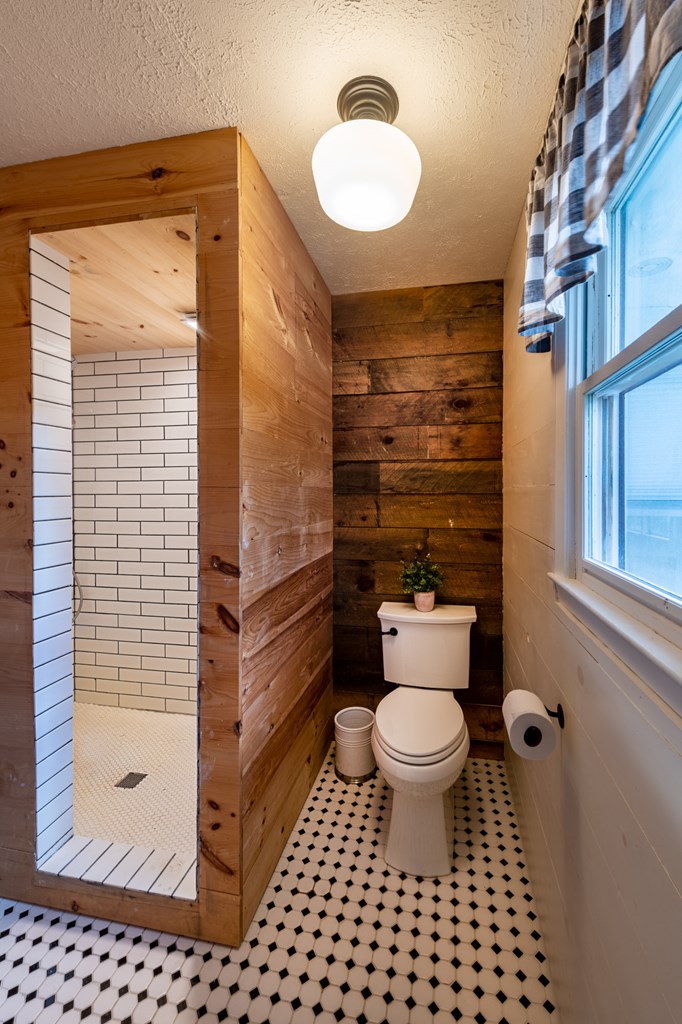 588 Pinetree Road Blue Ridge, GA 30513 - Photo 20 of 54 a bathroom with a toilet and a shower