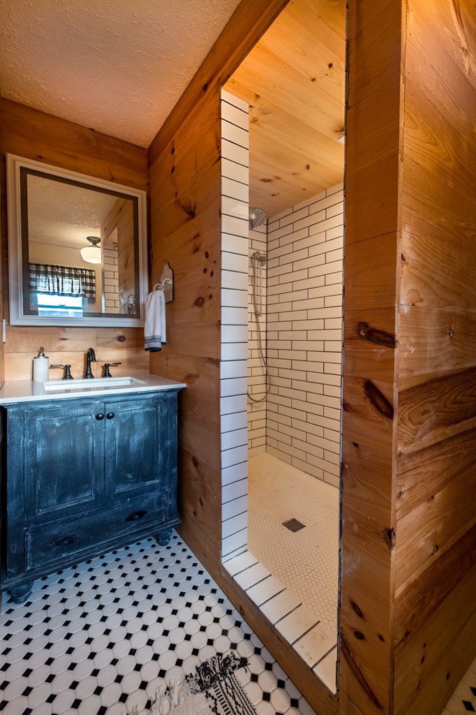 588 Pinetree Road Blue Ridge, GA 30513 - Photo 21 of 54 a bathroom with a shower and a sink