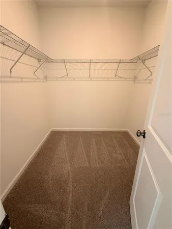 view of a room with racks on the wall