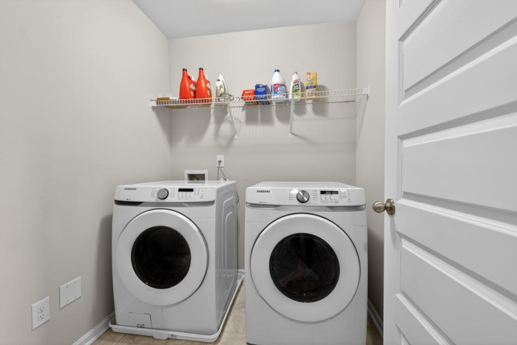 3652 Prospect Point Drive Oakwood, GA 30566 - Photo 13 of 20 a utility room with dryer and washer