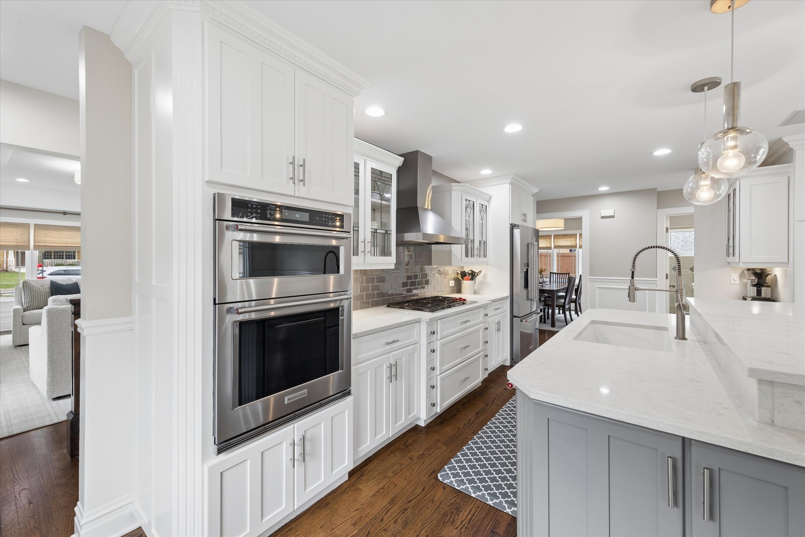 346 South Street Elmhurst, IL 60126 - Photo 12 of 43 a kitchen with stainless steel appliances kitchen island granite countertop a sink and a stove
