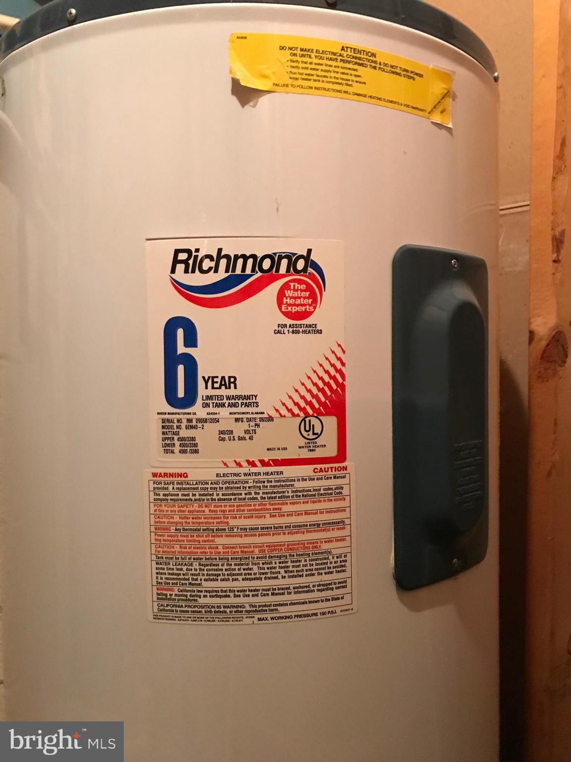 23701 Rocky Ridge Road Rawlings, MD 21557 - Photo 50 of 55 HW tank...