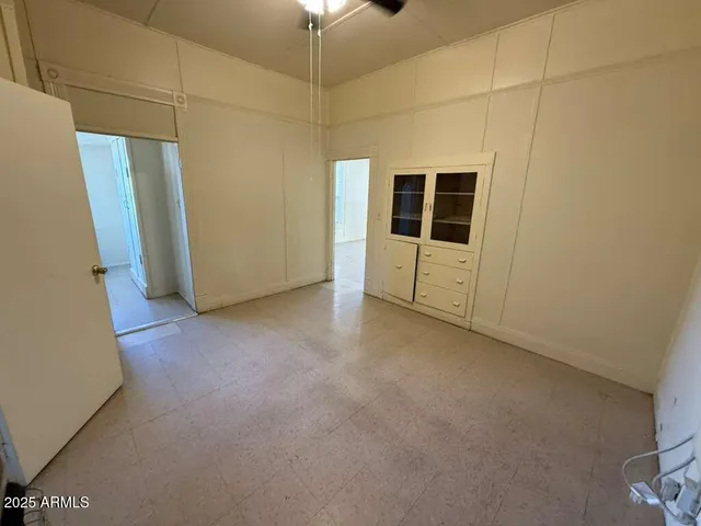 a view of a room with an empty room