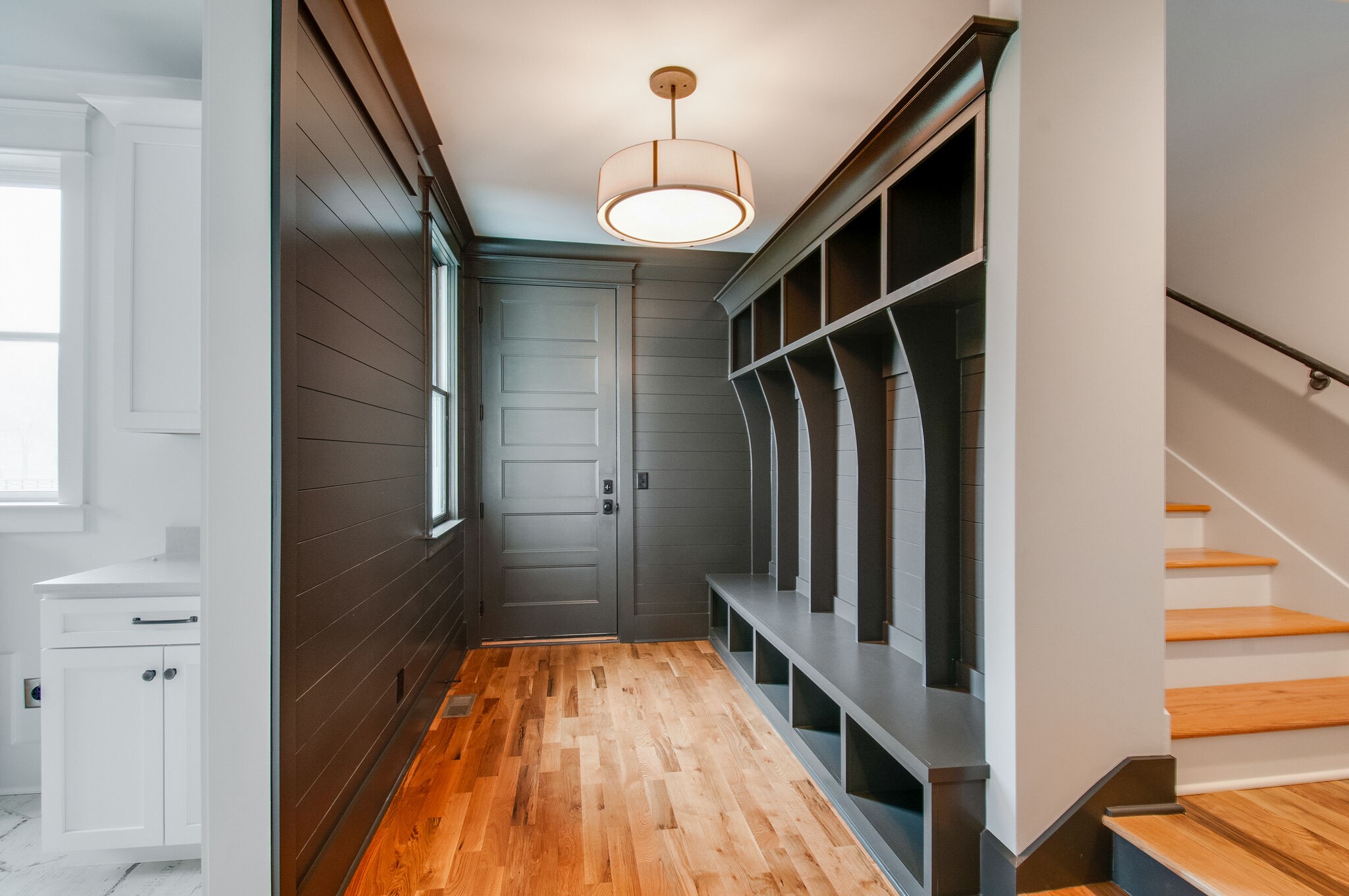 4510 Harpeth School Road Franklin, TN 37064 - Photo 21 of 43 a view of a hallway with wooden floor and staircase