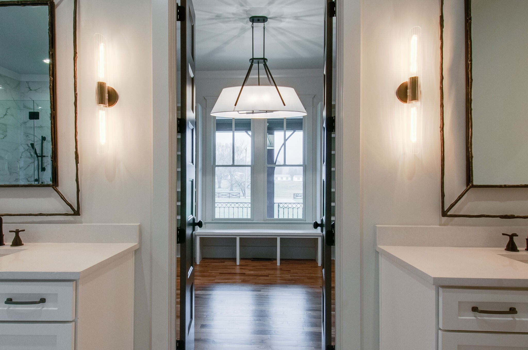 4510 Harpeth School Road Franklin, TN 37064 - Photo 31 of 43 a bathroom with a sink a vanity and a mirror