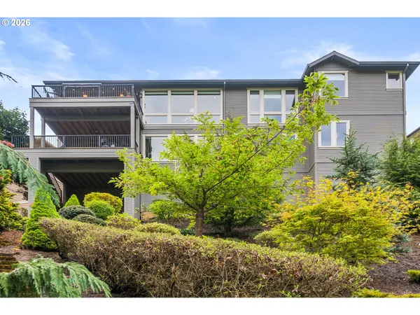 a house view with a garden space