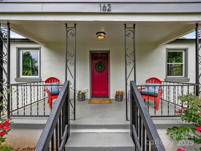 a view of front door of house