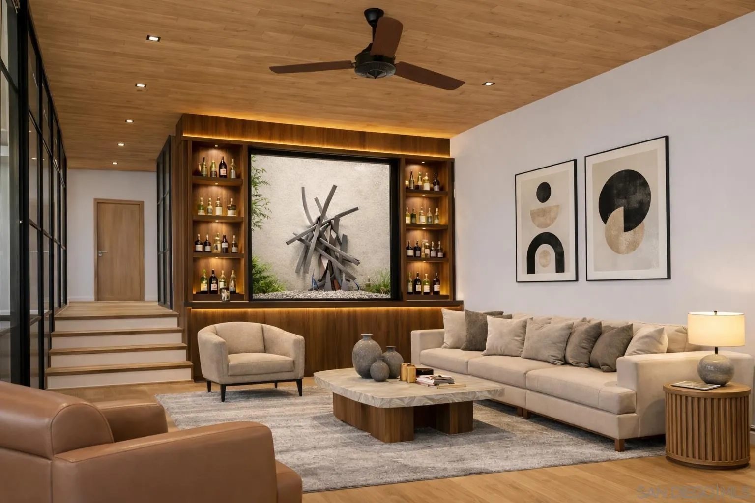 0 Calle Rancho Vista, Unit 18 Encinitas, CA 92024 - Photo 9 of 17 a living room with furniture and a wooden floor