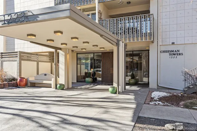 a view of a entryway front of a house