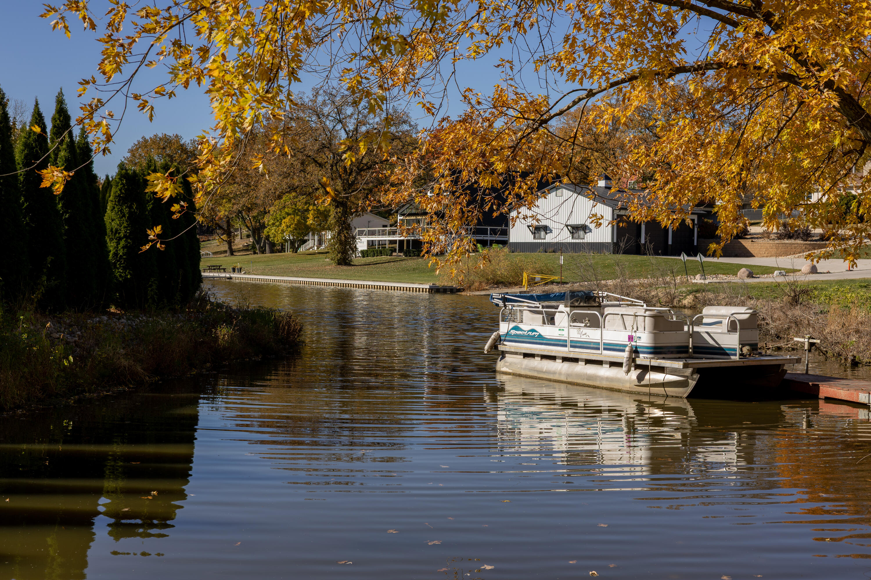 15806 Clark Street Lowell, IN 46356 - Photo 26 of 35 a view of river covered with trees in the background