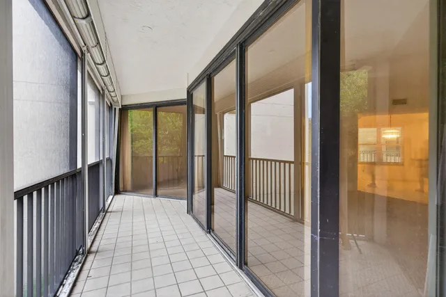 a view of a lake with a city