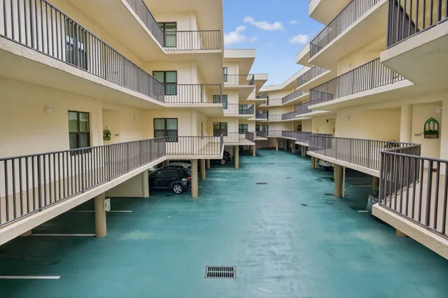 a view of an empty room with a balcony