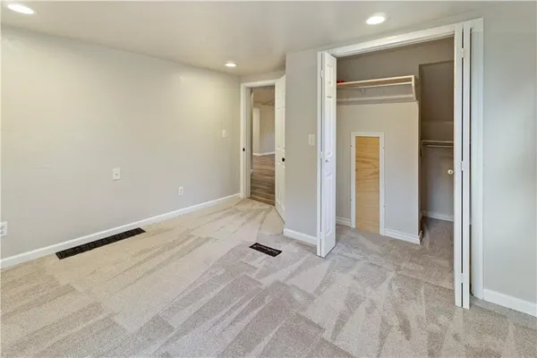 a view of an empty room