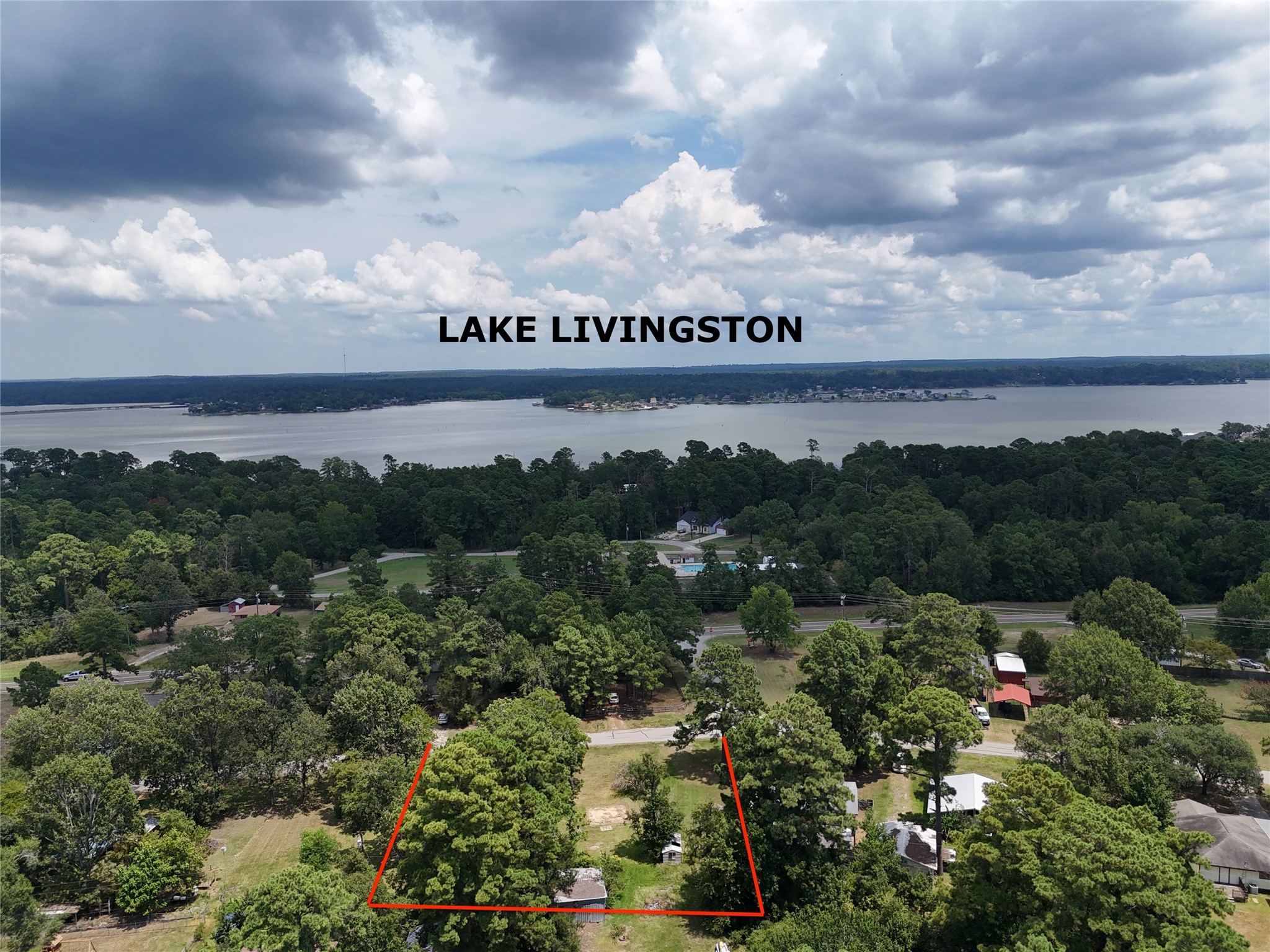 305 Oak Ridge Drive Onalaska, TX 77360 - Photo 15 of 29 AERIAL VIEW-WALK TO LAKE IN MINUTES