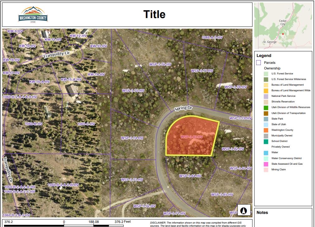 Kolob Terrace Road, Unit 83 Springdale, UT 84767 - Photo 2 of 9 Lot 83 Aerial View