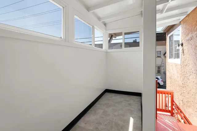 a view of storage and utility room