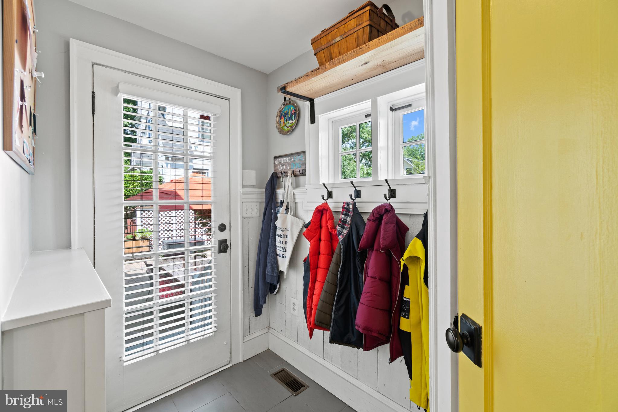 113 West Braddock Road Alexandria, VA 22301 - Photo 23 of 36 Back Door, built-ins for shoes and jackets