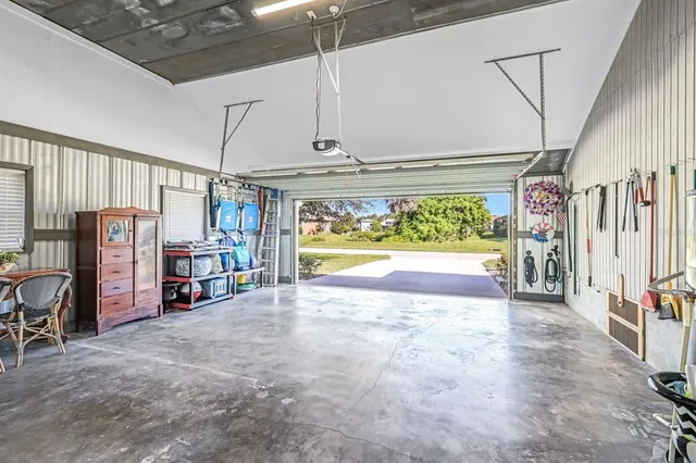 a view of parking garage