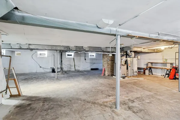 a view of a garage