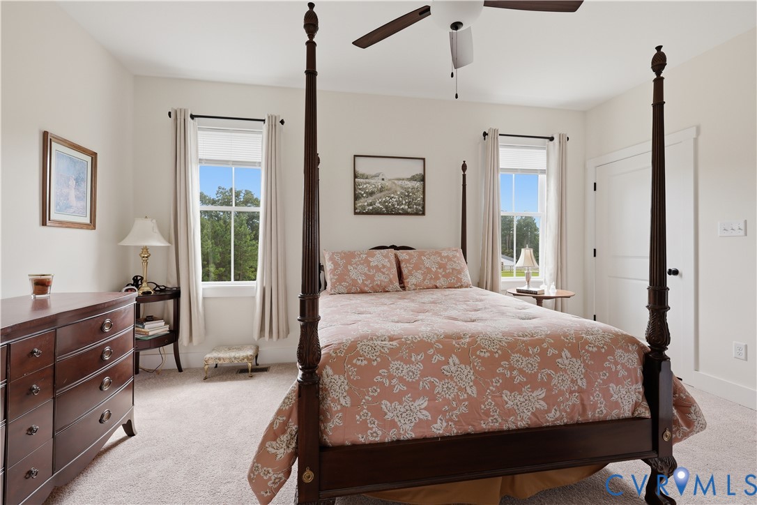 25181 West Soap Stone Road Jetersville, VA 23083 - Photo 21 of 54 Bright room featuring neutral wall paint, carpet f
