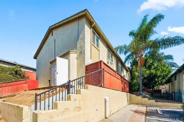 a view of balcony with staircase