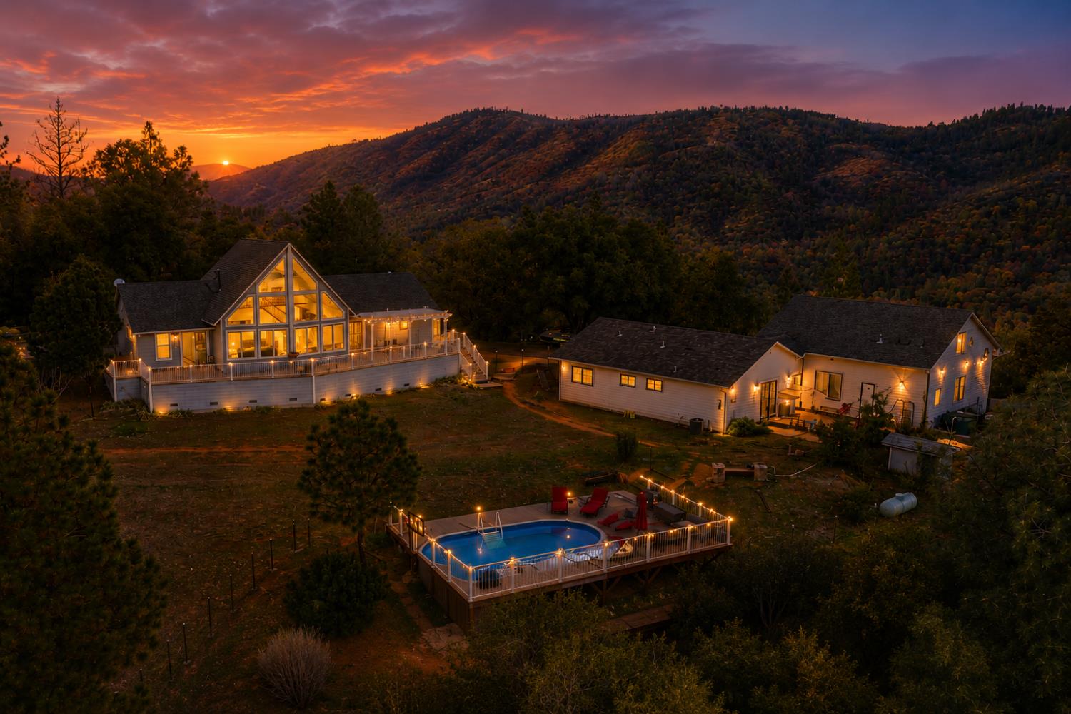 83 Northfork Road Berry Creek, CA 95916 - Photo 2 of 56 a view of a house with a mountain
