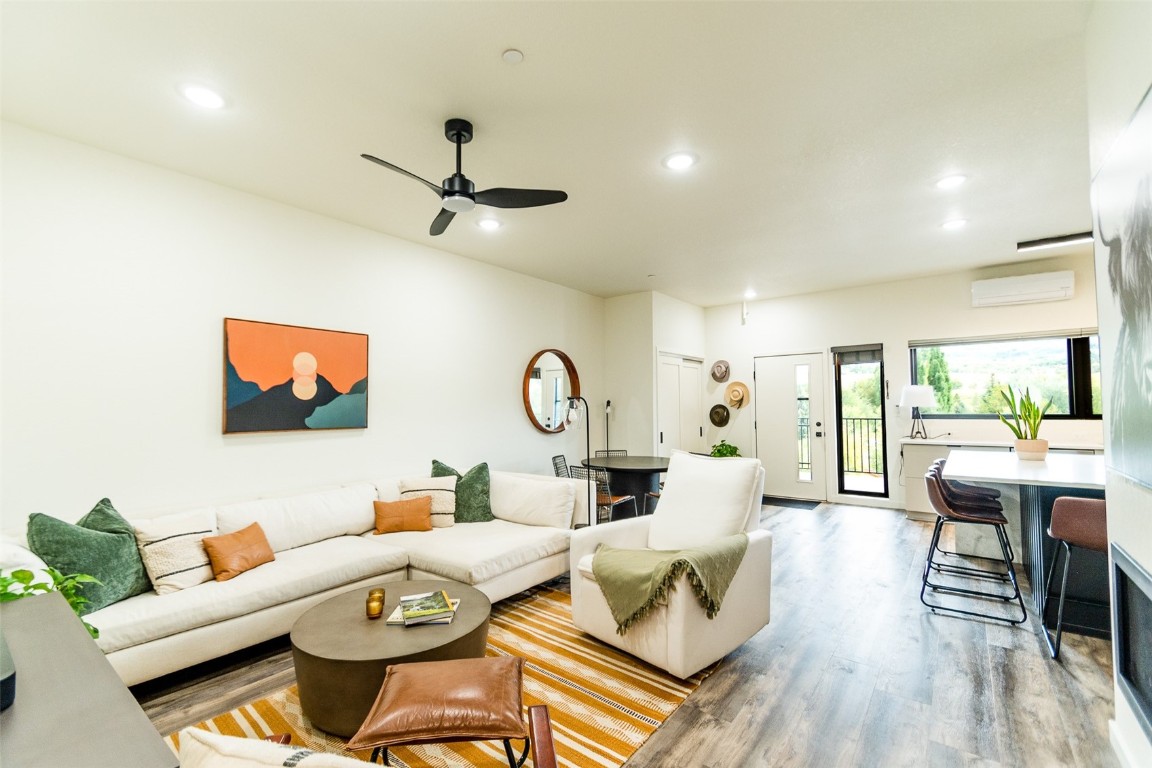 2507 Riverside Drive, Unit 302 Steamboat Springs, CO 80487 - Photo 11 of 32 Open floor plan living room and kitchen