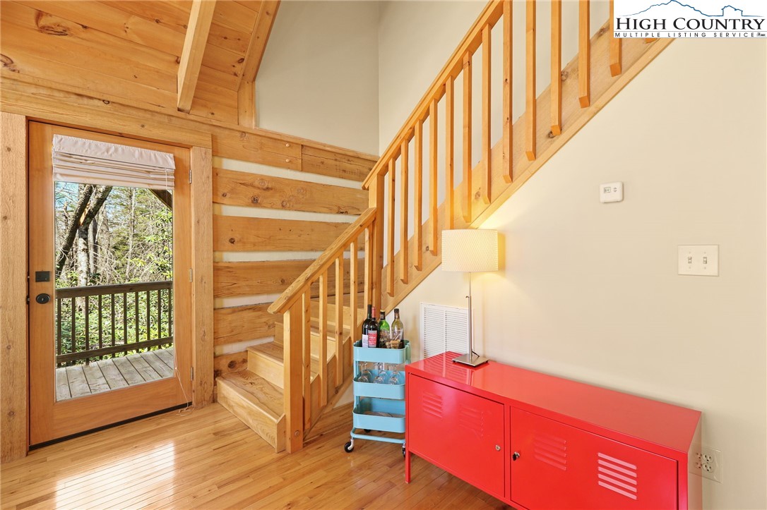 291 Dream Forest Path Banner Elk, NC 28604 - Photo 28 of 43 a view of entryway with wooden floor