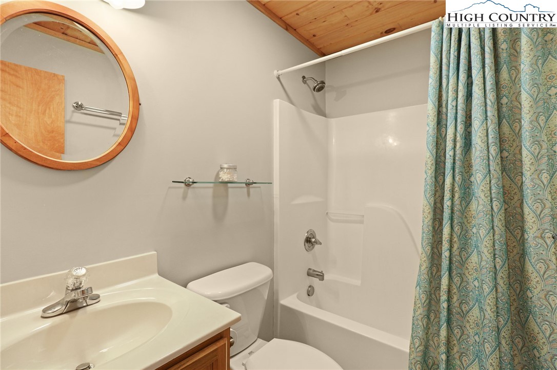 291 Dream Forest Path Banner Elk, NC 28604 - Photo 33 of 43 a bathroom with a sink a toilet and shower