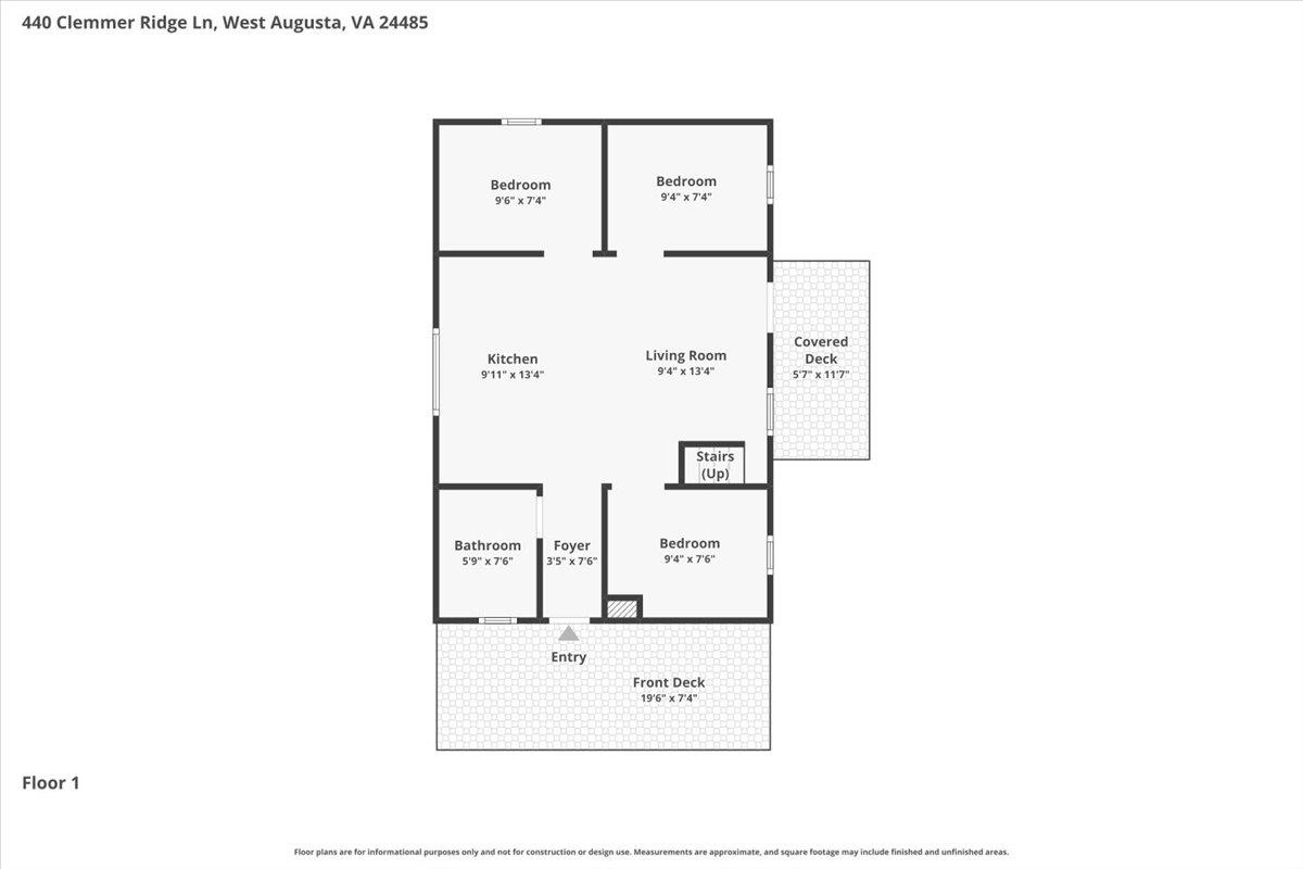 440 Clemmer Ridge Lane West Augusta, VA 24485 - Photo 39 of 39 a picture of a floor plan