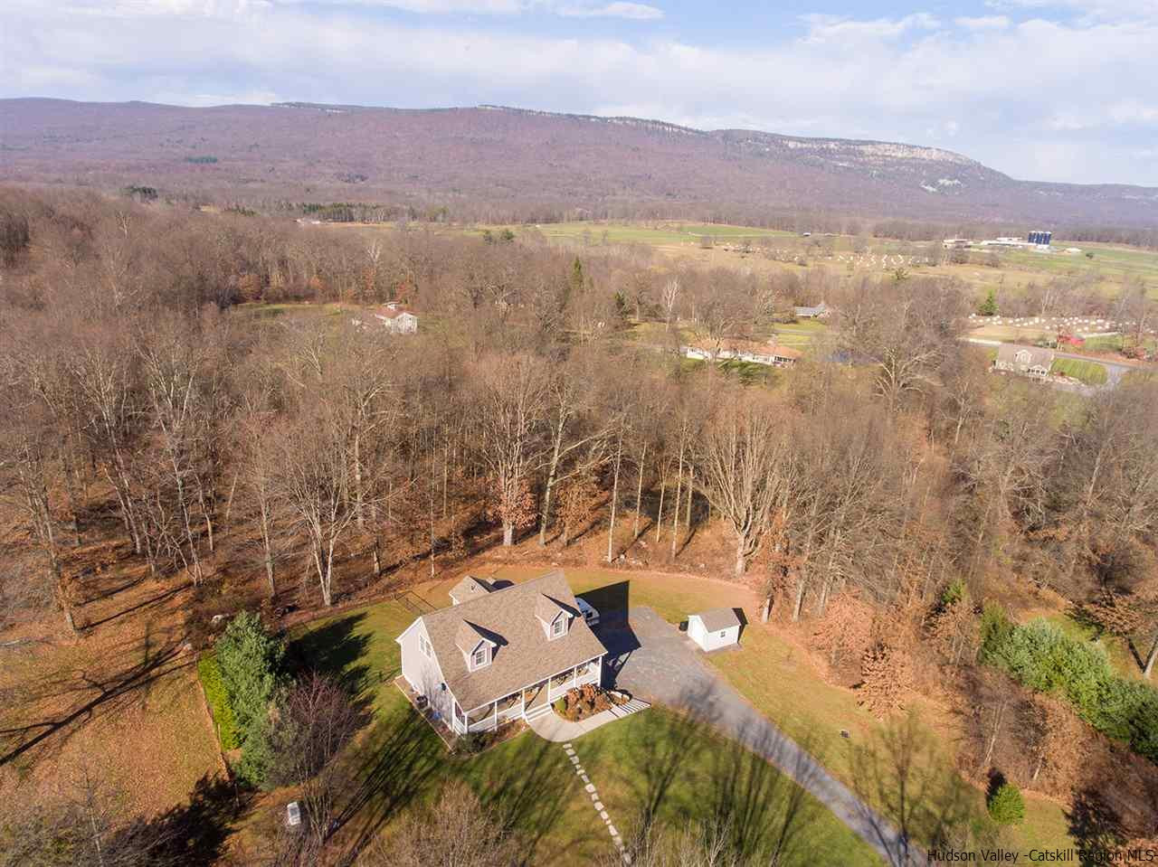 2108 Bruynswick Road Wallkill, NY 12589 - Photo 2 of 34 an aerial view of residential house with yard and mountain view in back