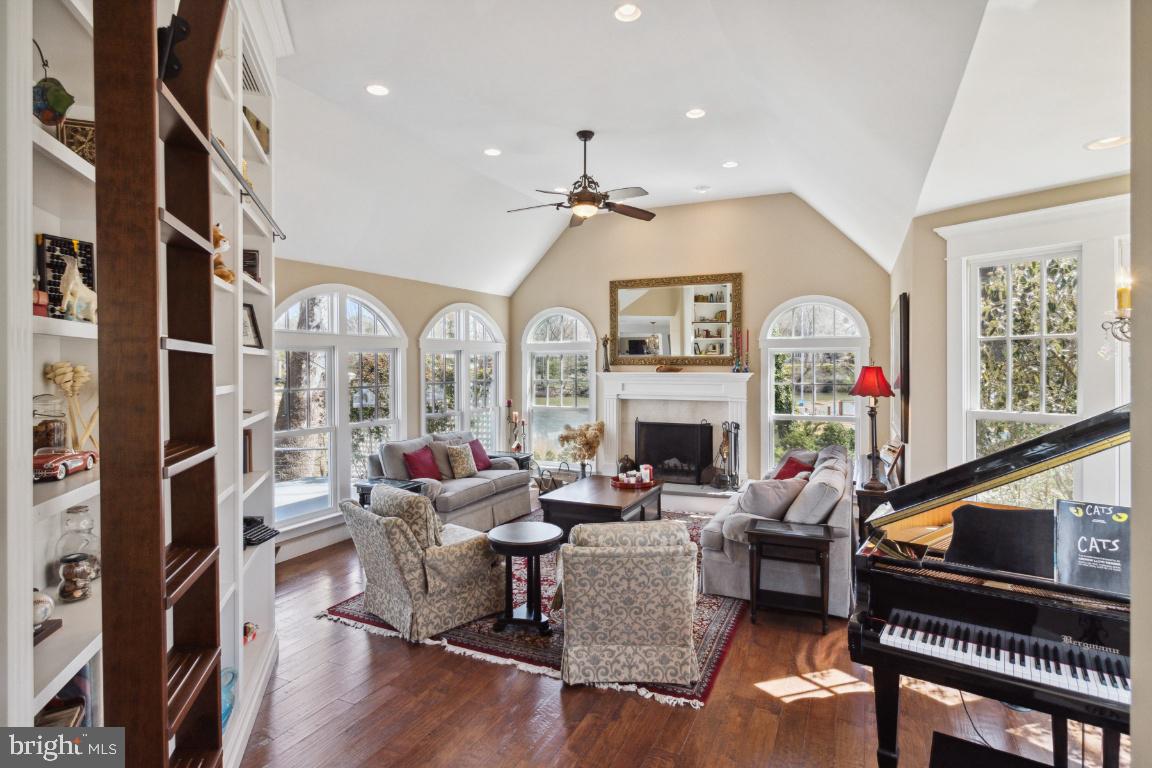 901 Mallard Circle Arnold, MD 21012 - Photo 19 of 59 Vaulted Living Room . Wood Burning Fireplace