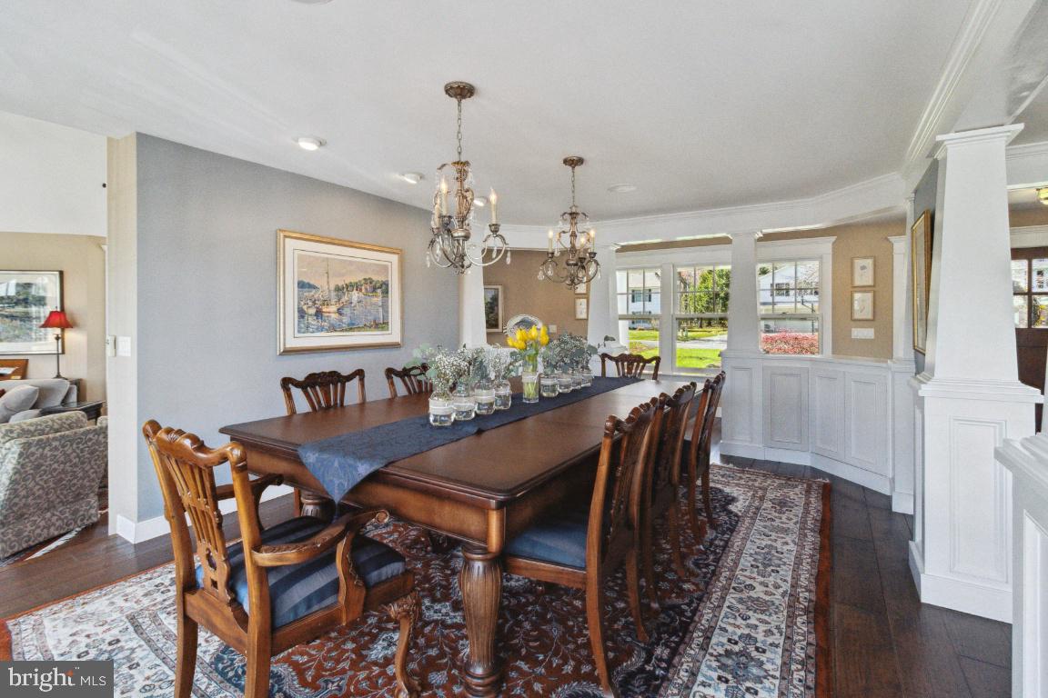 901 Mallard Circle Arnold, MD 21012 - Photo 23 of 59 Column-Framed Formal Dining Room