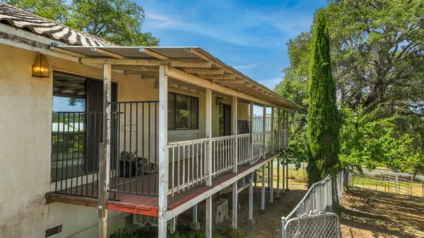 a backyard of a house