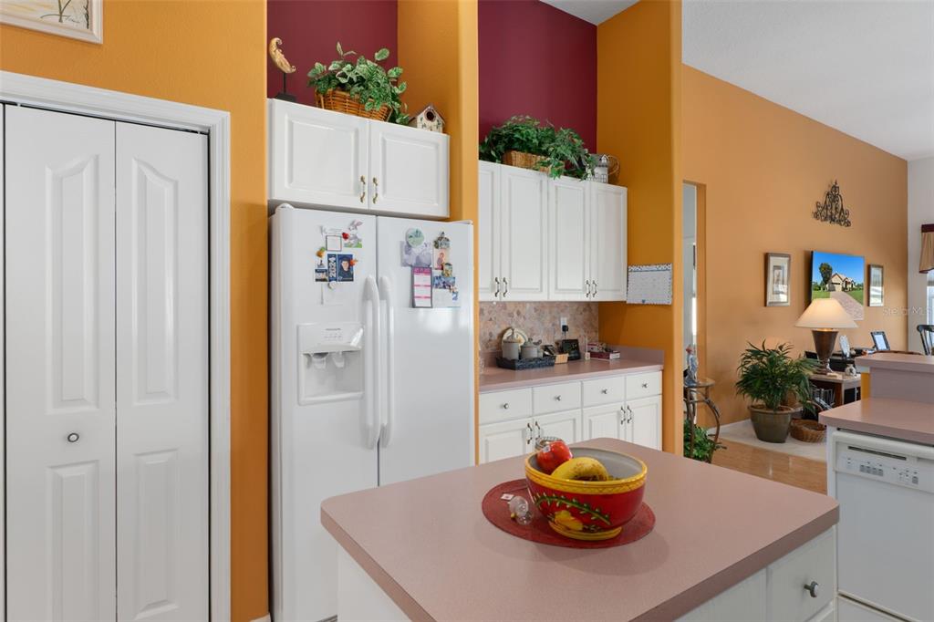 10081 Georgetown Court Weeki Wachee, FL 34613 - Photo 20 of 76 a kitchen with stainless steel appliances granite countertop a sink and a refrigerator