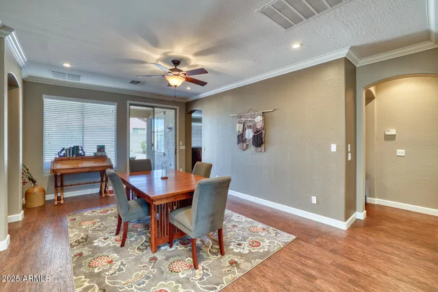 a workspace with furniture and window