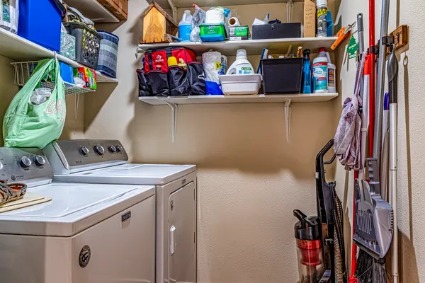 a view of storage and utility room