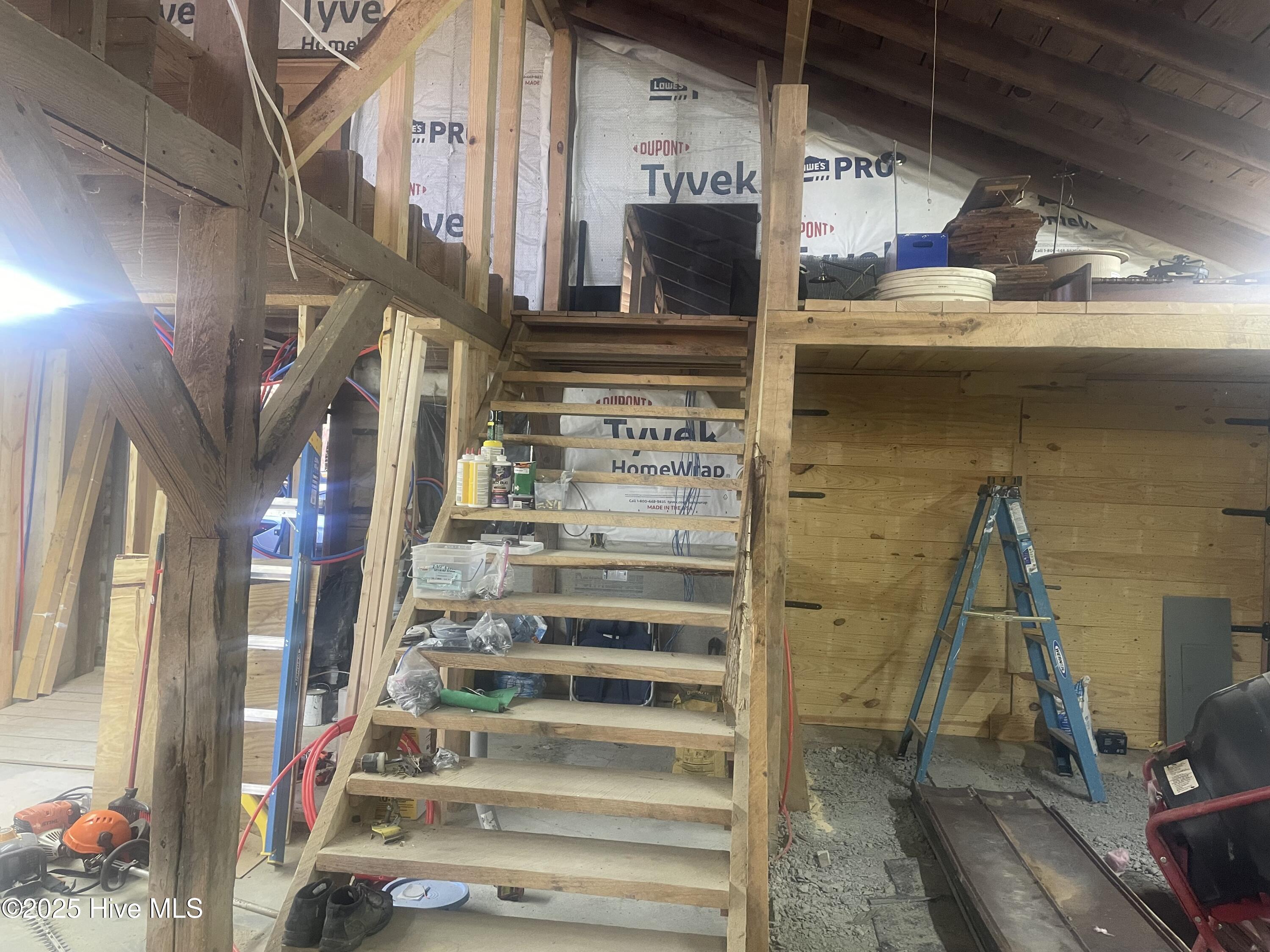 1890 O Neal Road Whitakers, NC 27891 - Photo 21 of 62 Stairs leading up to 2nd floor in barn