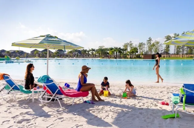 an outdoor space with furniture