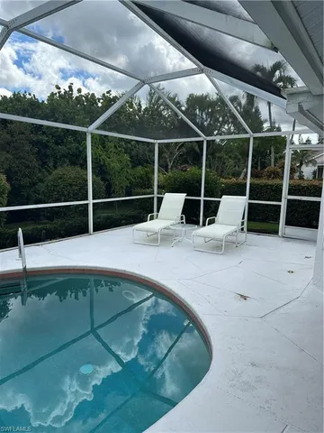 a view of outdoor space with seating area