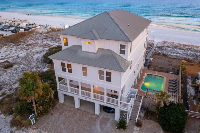 a front view of a building with glass windows