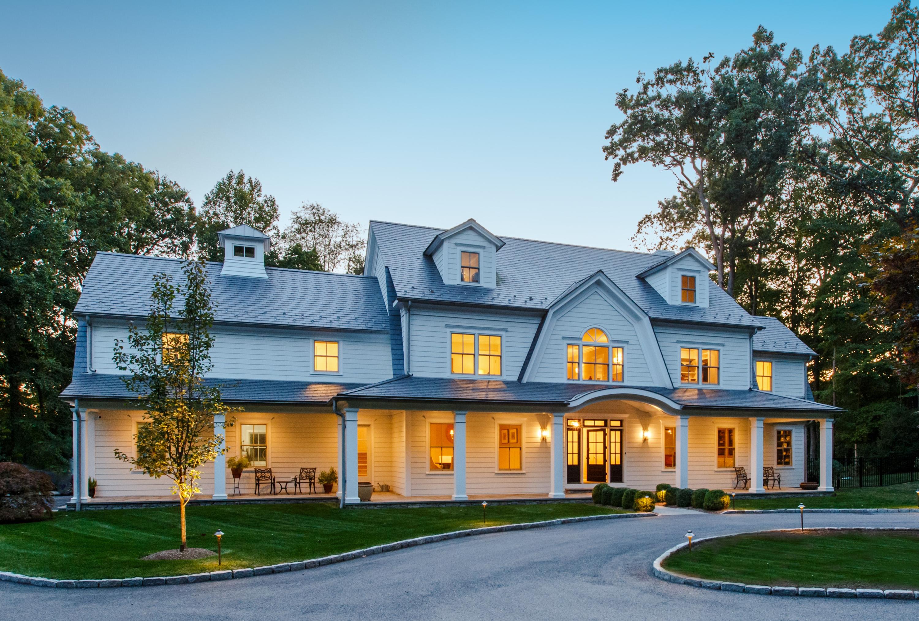 75 Parish Road New Canaan, CT 06840 - Photo 2 of 30 front view of house with a yard