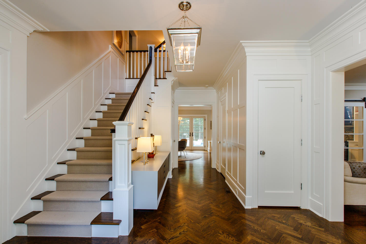 75 Parish Road New Canaan, CT 06840 - Photo 7 of 30 a view of entryway and hall with wooden floor