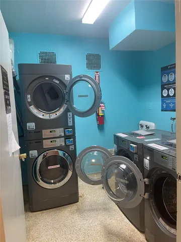 a front view of a building with street view