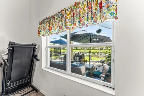 a window in an empty room