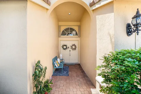 a view of a entryway door of the house