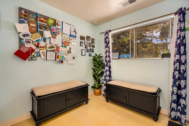 a room with musical instruments